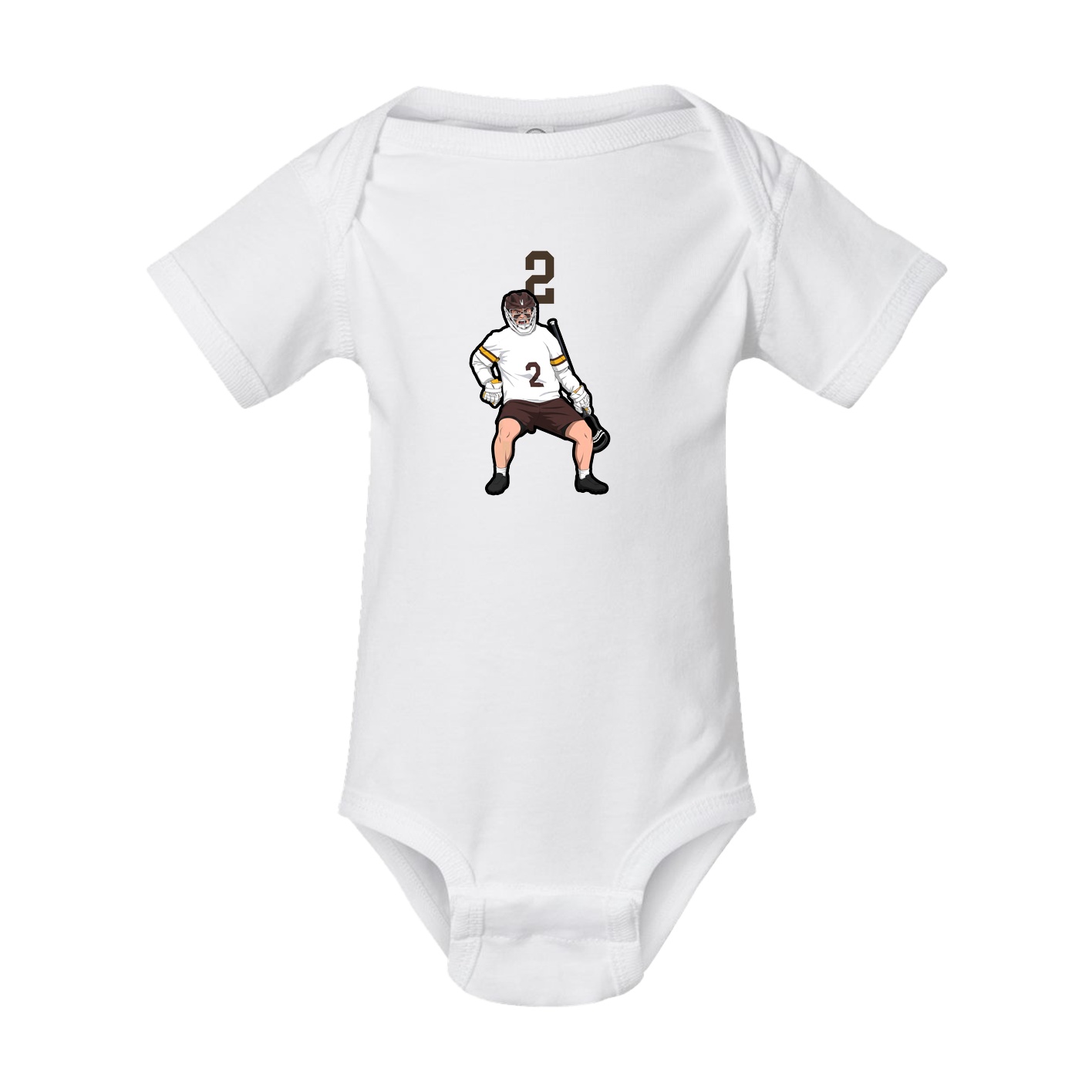 Baby Onesie — Number Top in White