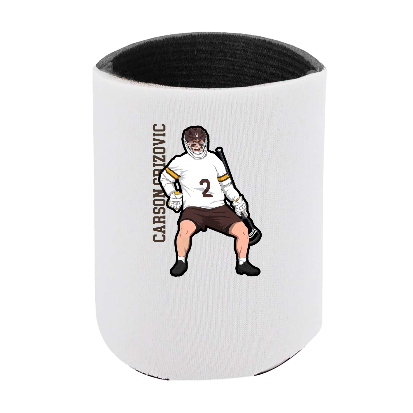Can Holder — Name Vertical in White