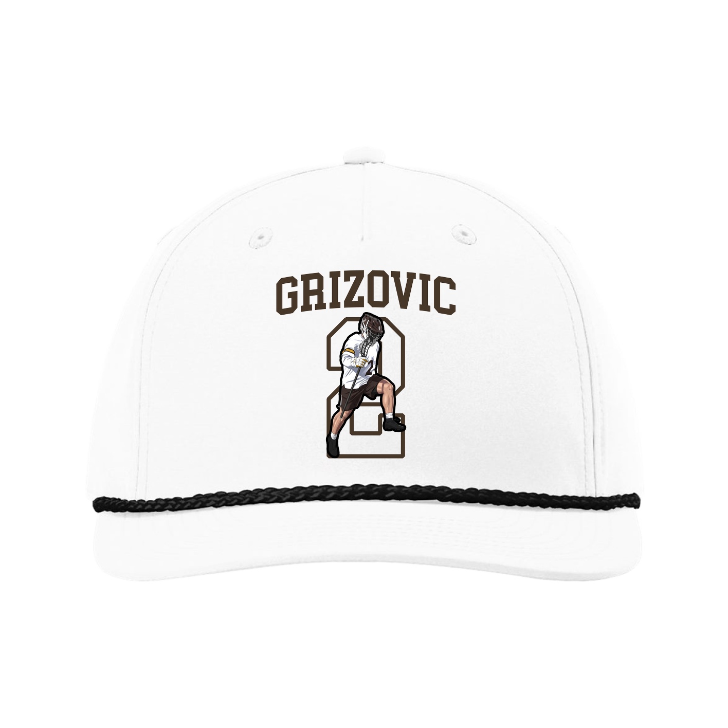 Five-Panel Classic Rope Cap — Shirsey in White