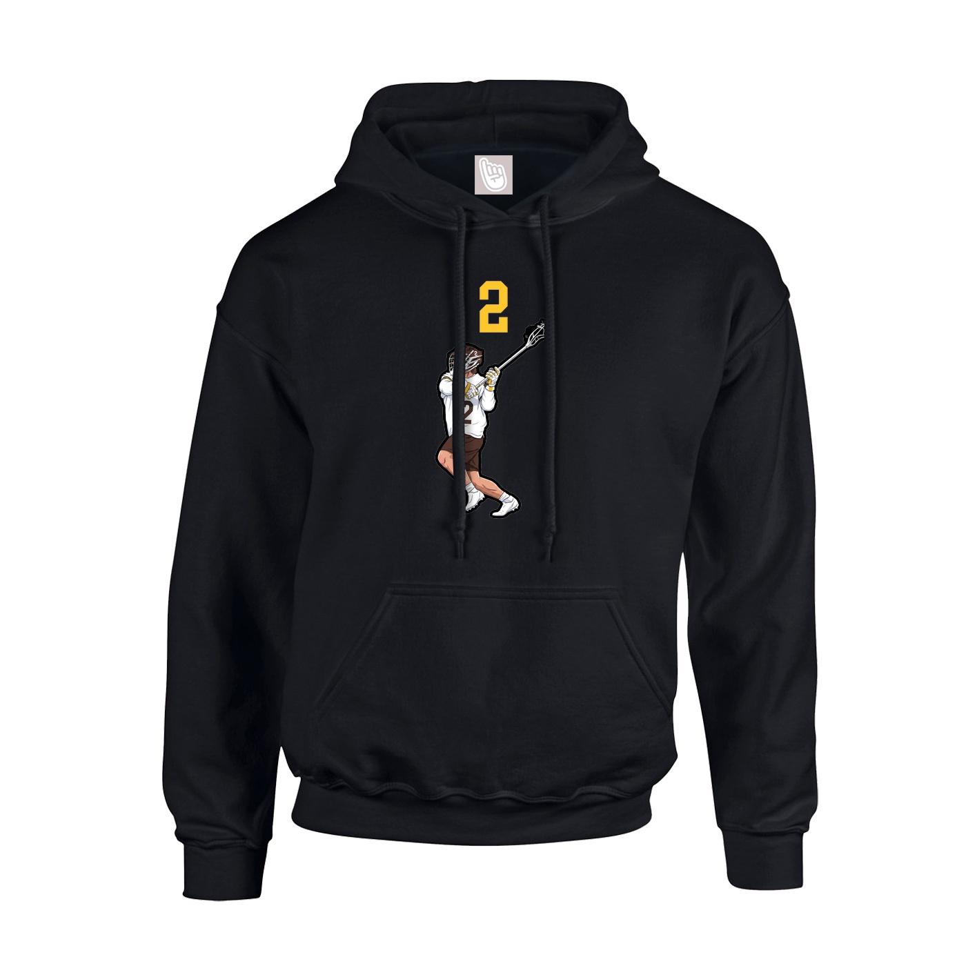 Youth Hoodie — Number Top in Black
