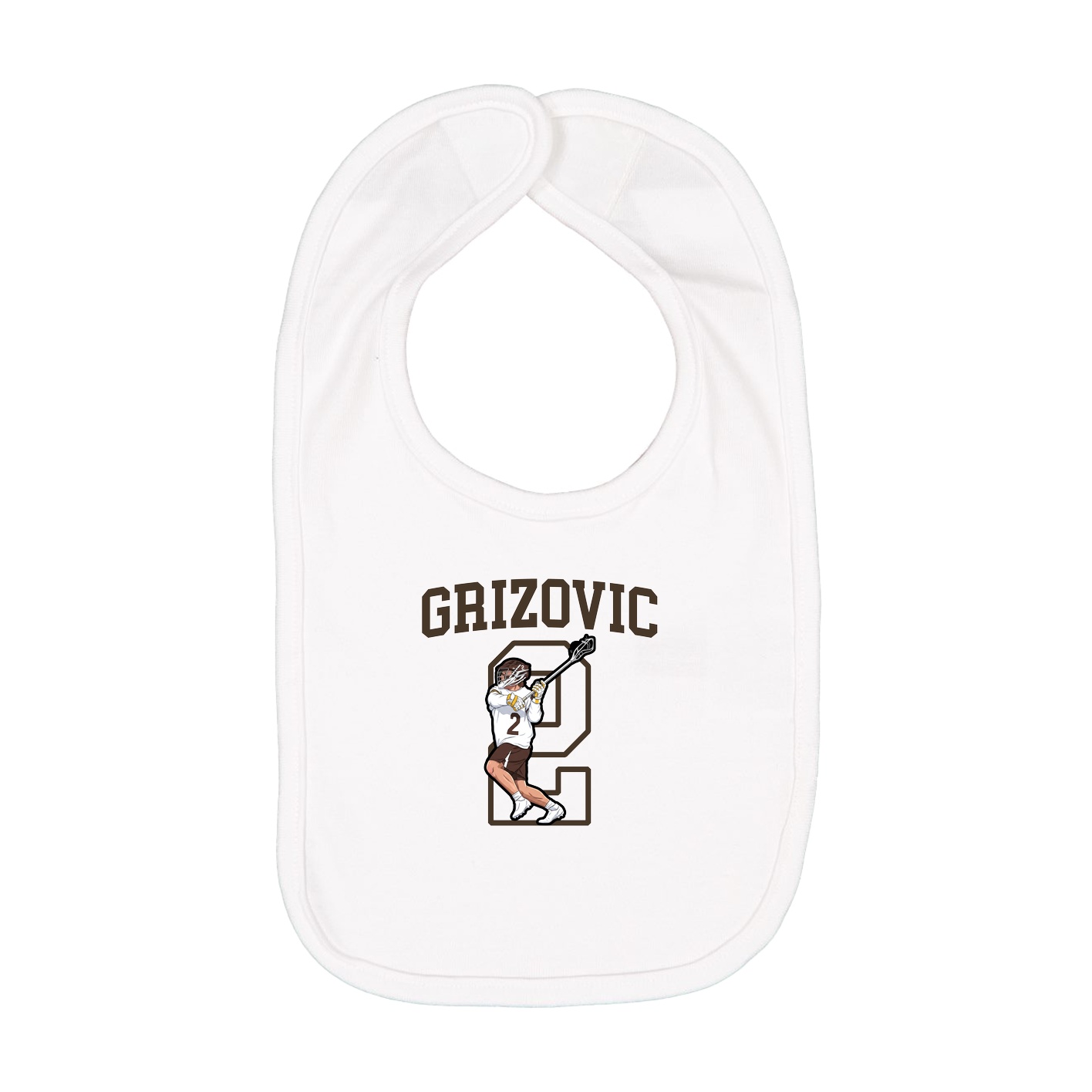 Infant Bib — Shirsey in White