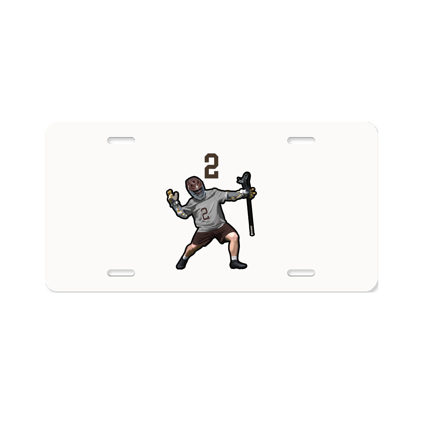 License Plate — Number Top in Classic
