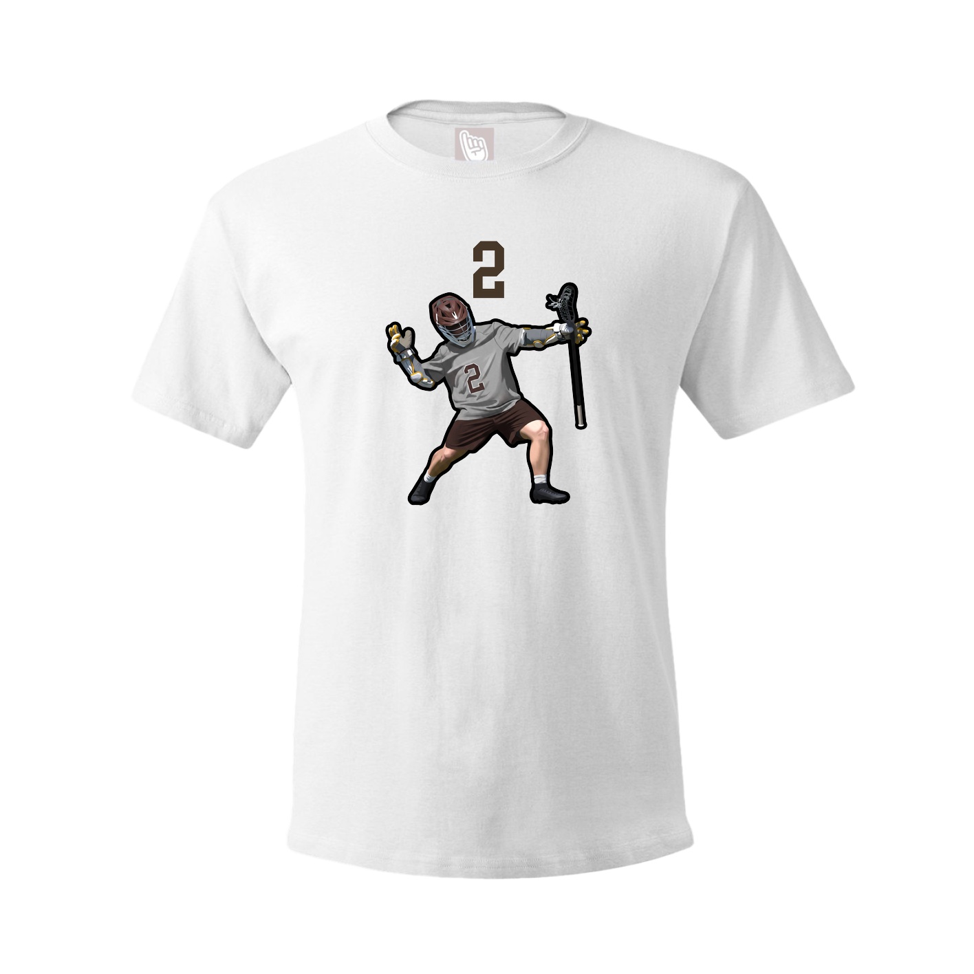 Youth Tee — Number Top in White