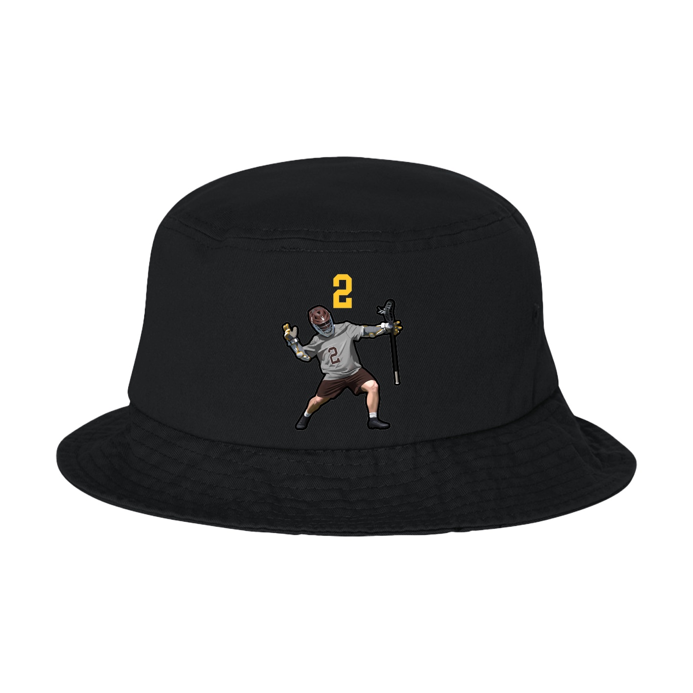 Bucket Cap — Number Top in Black