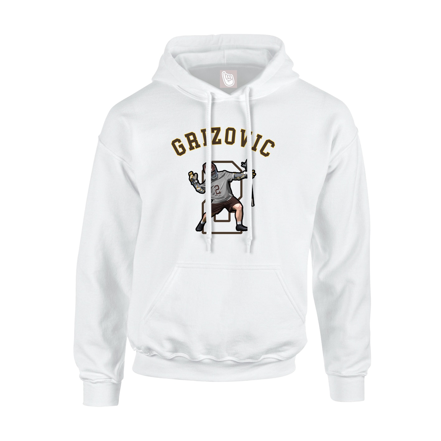 Youth Hoodie — Shirsey Arch in White
