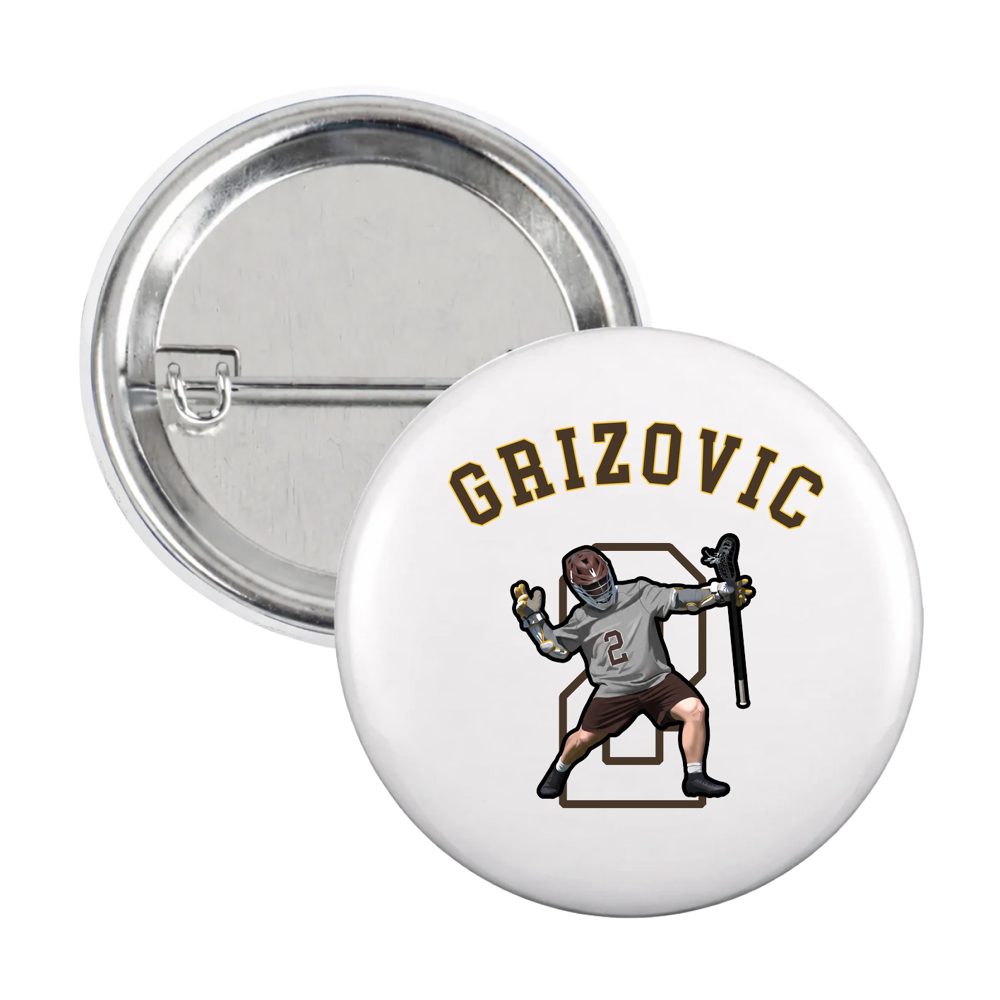 Game Day Button — Shirsey Arch in White