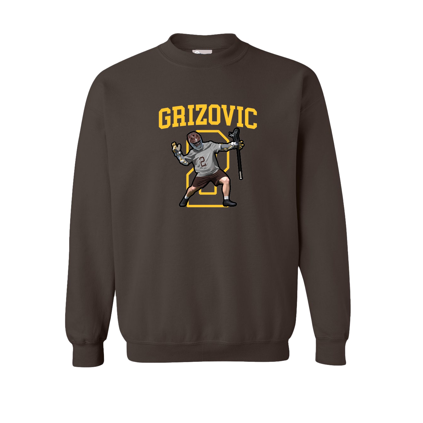 Fleece Crew — Shirsey in Brown
