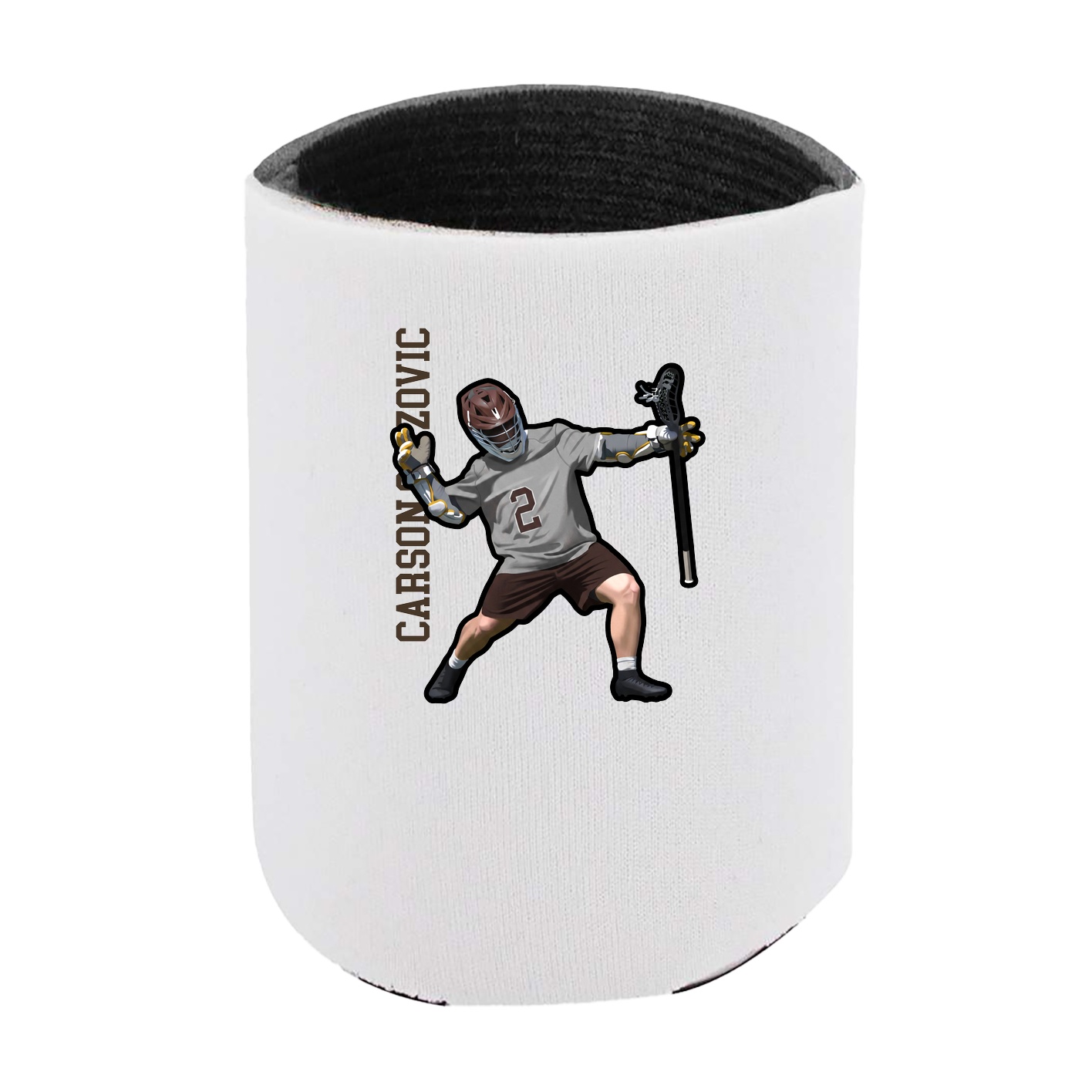 Can Holder — Name Vertical in White