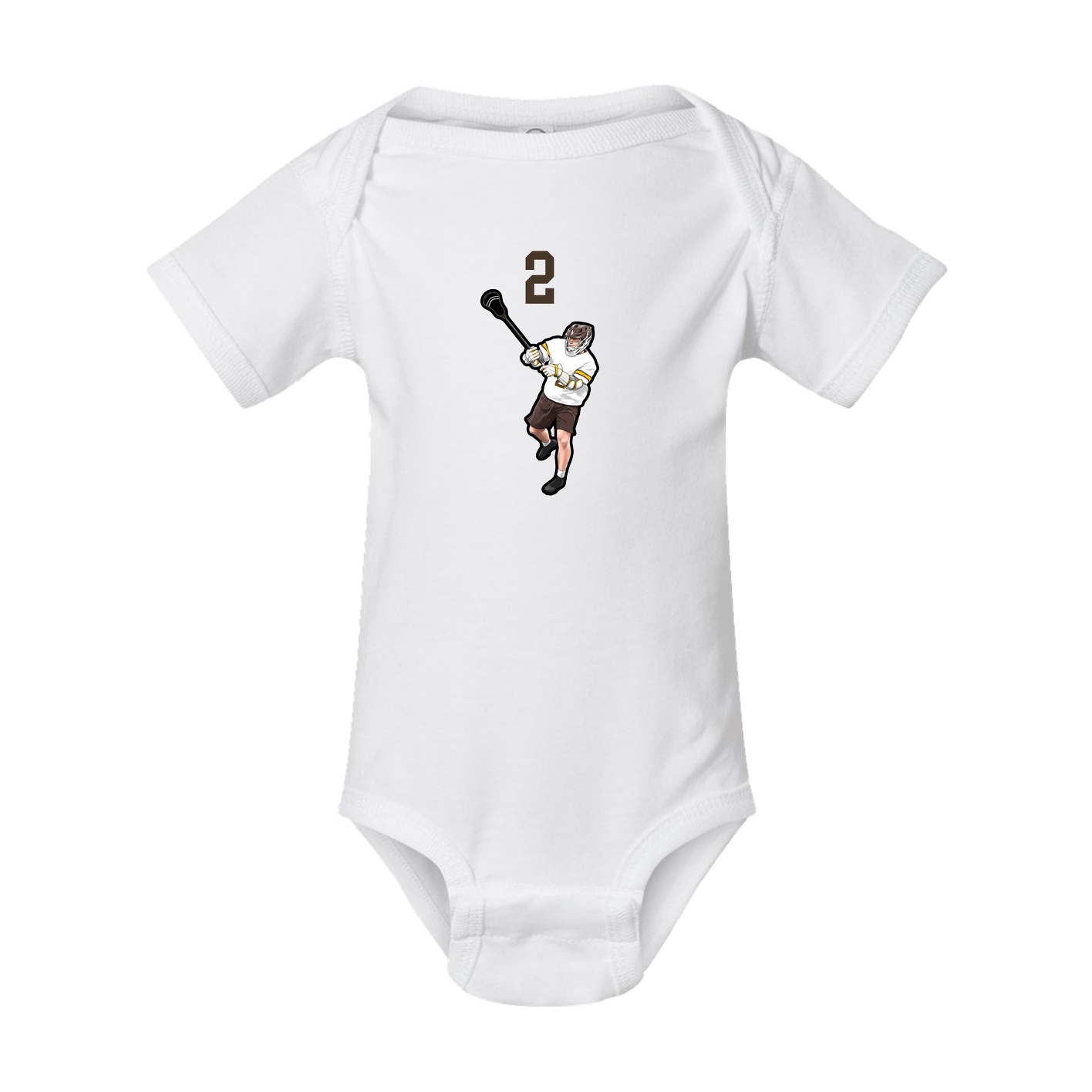 Baby Onesie — Number Top in White