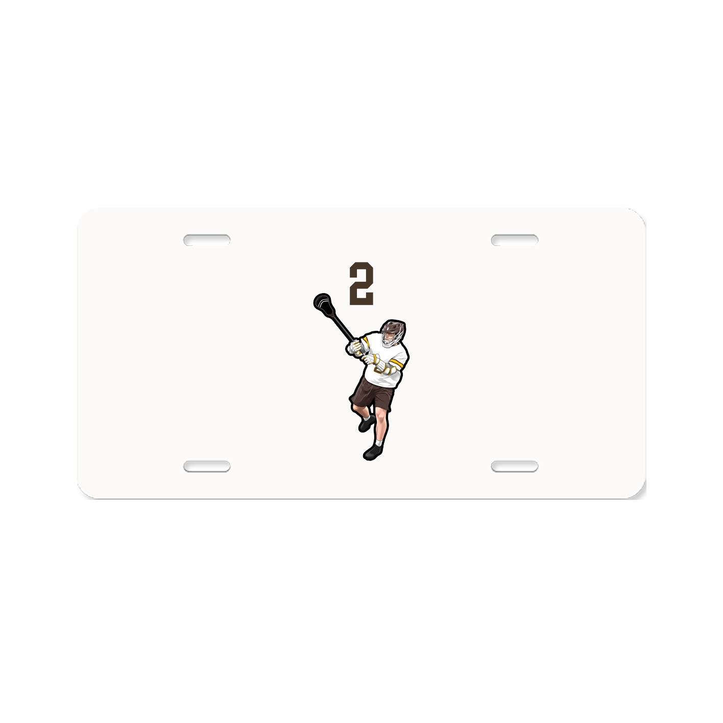 License Plate — Number Top in Classic