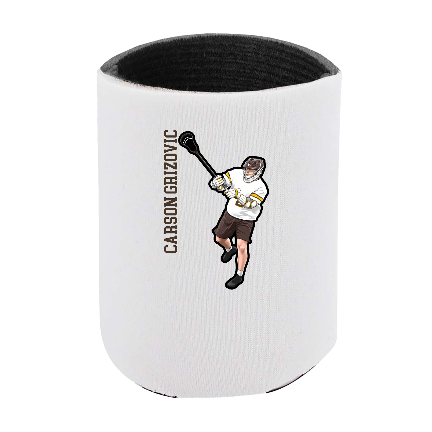 Can Holder — Name Vertical in White
