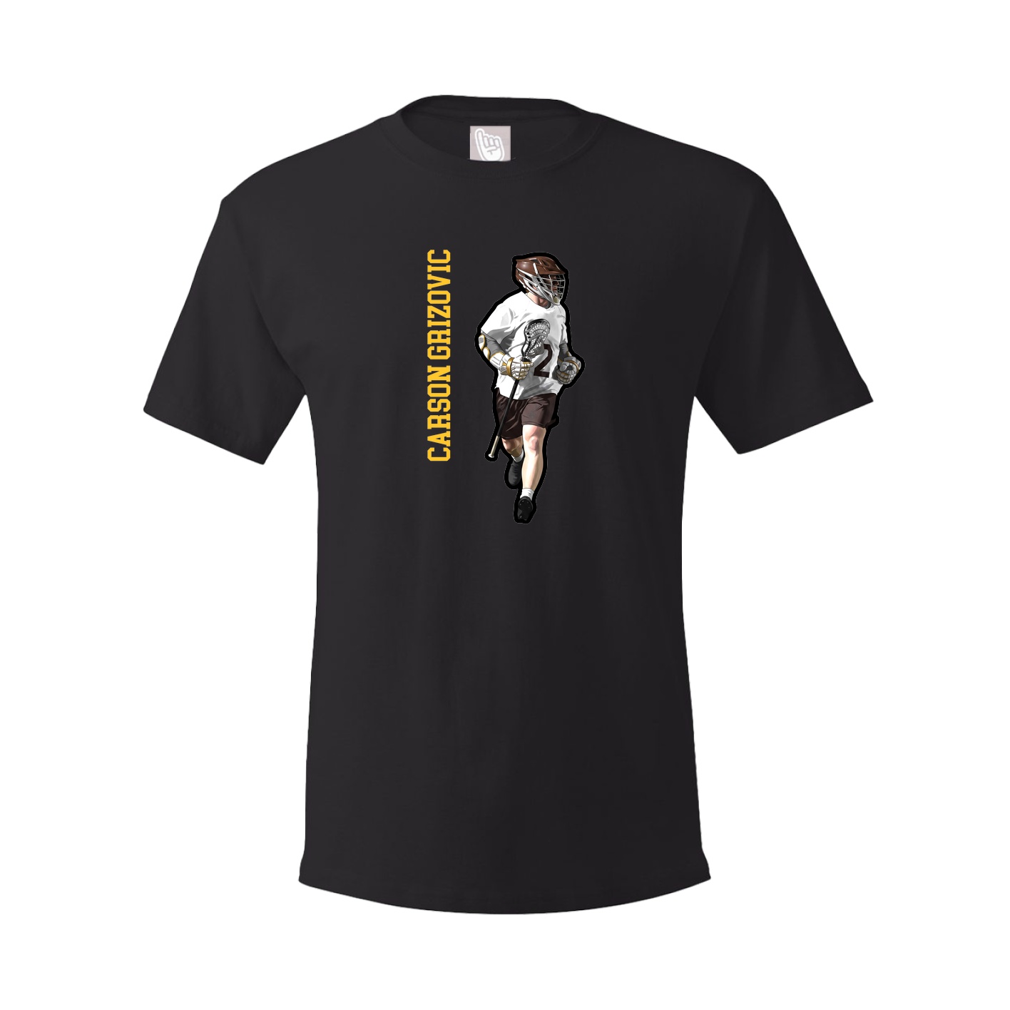 Tee — Name Vertical in Black