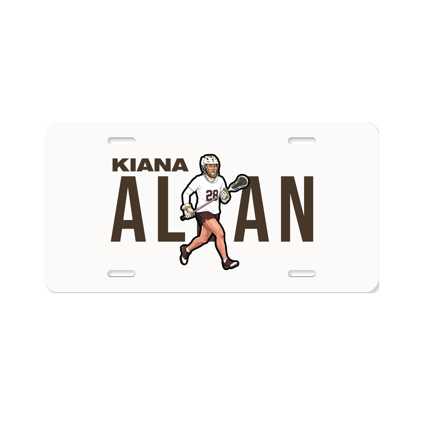License Plate — Player Name in Classic