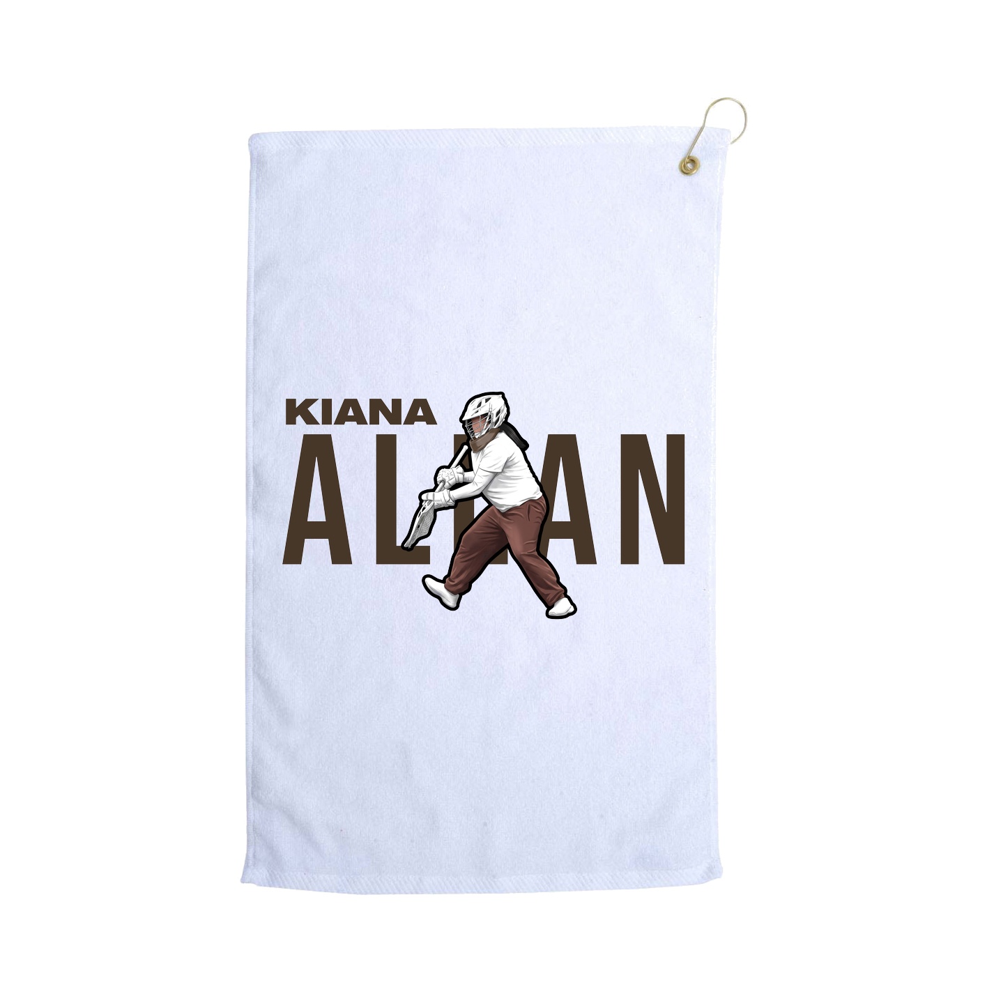 Golf Towel — Player Name in White