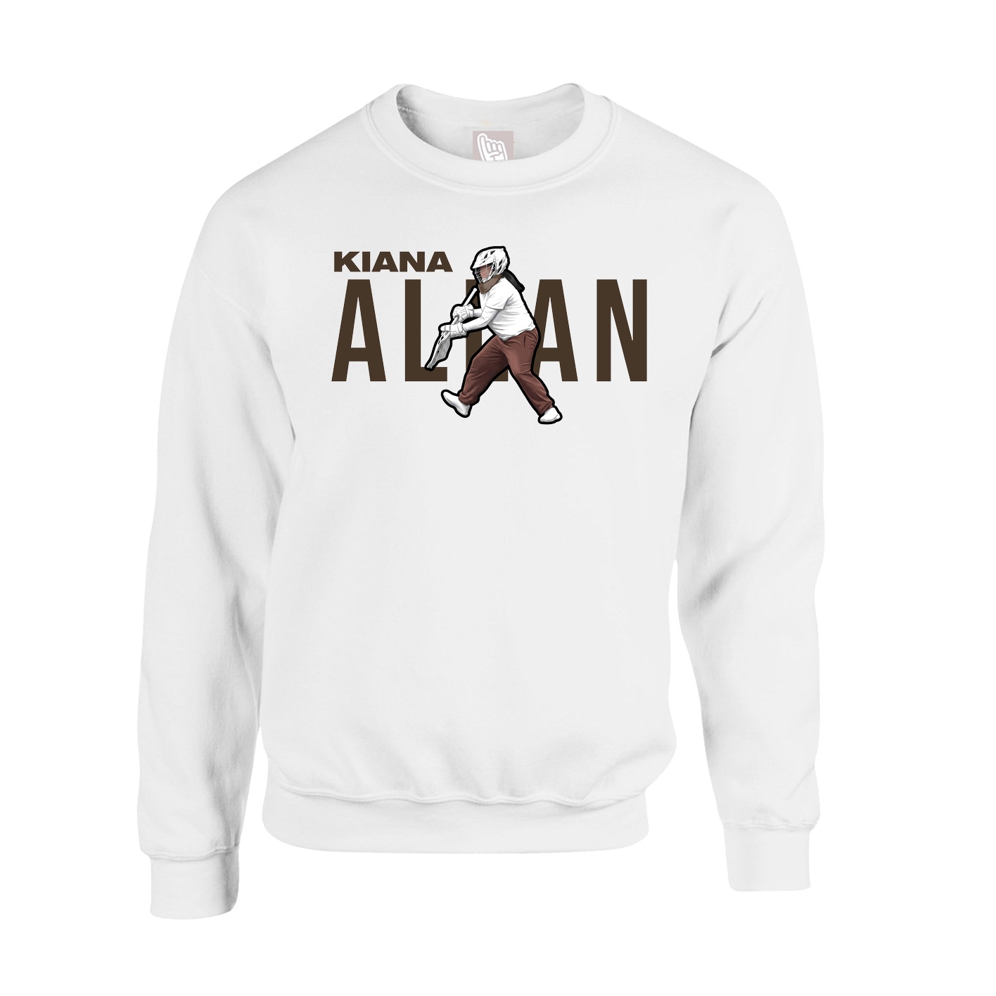 Fleece Crew — Player Name in White