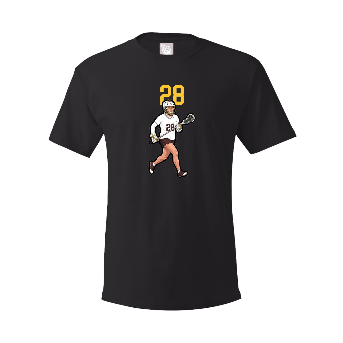 Youth Tee — Number Top in Black