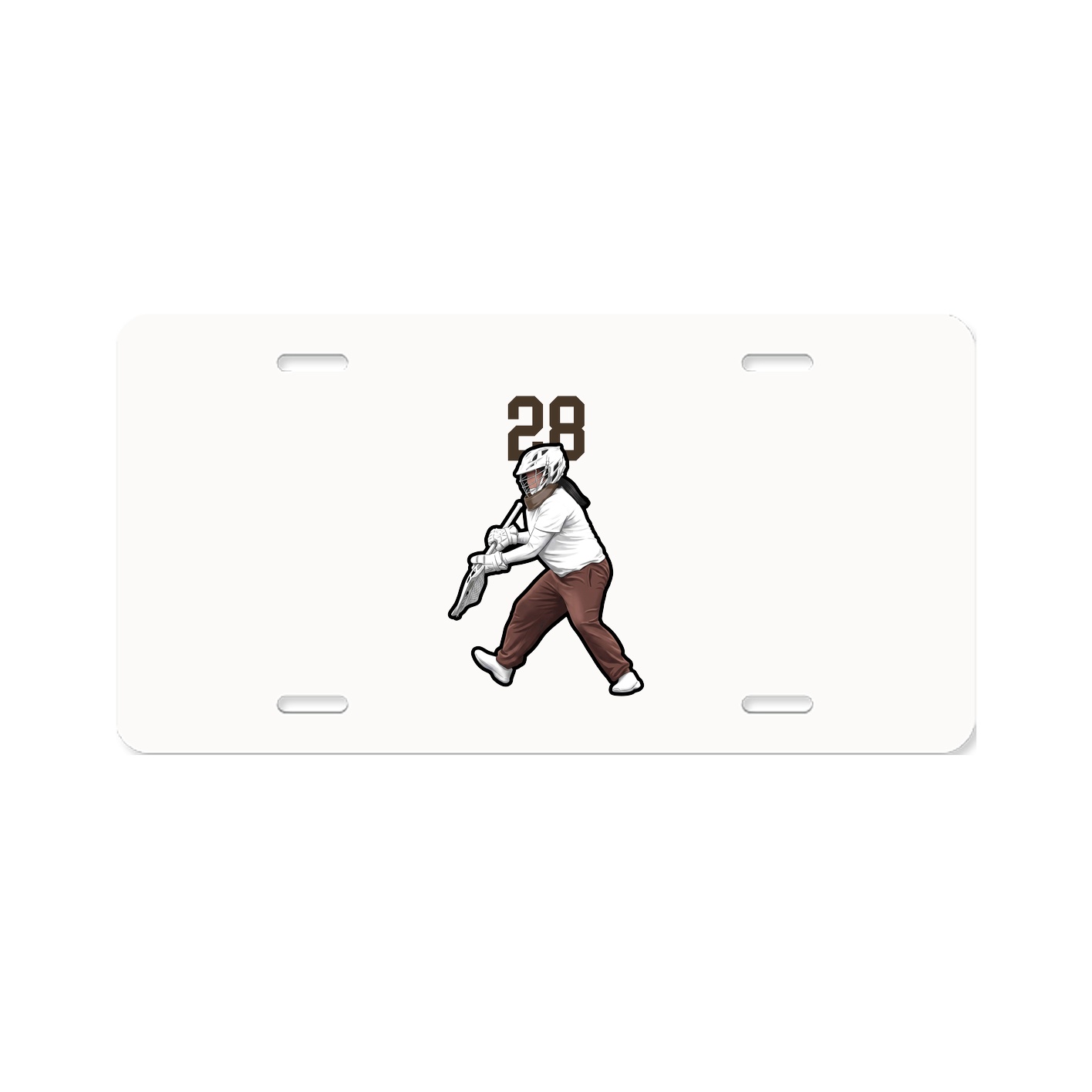 License Plate — Number Top in Classic