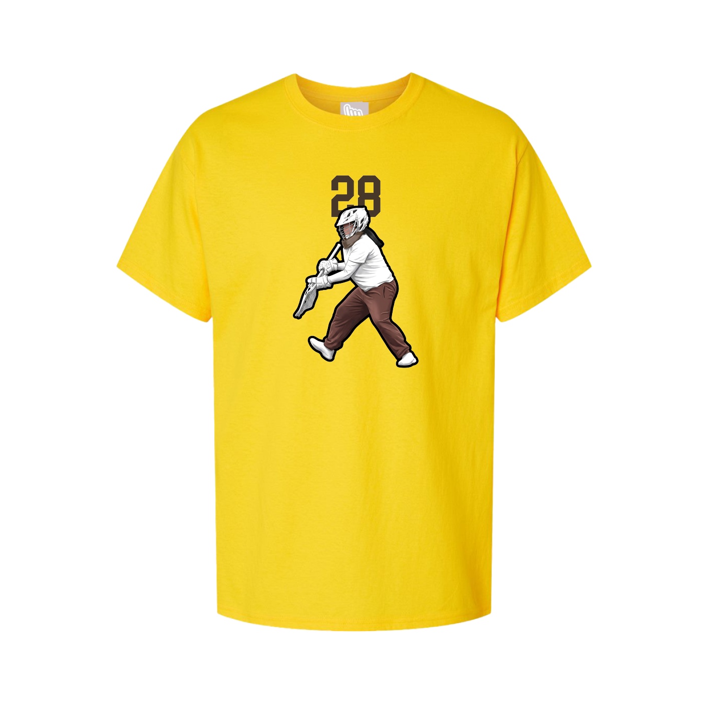Youth Tee — Number Top in Gold