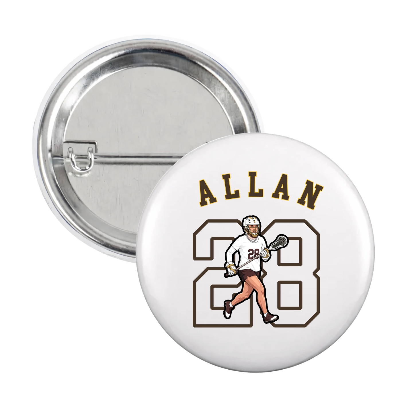 Game Day Button — Shirsey Arch in White