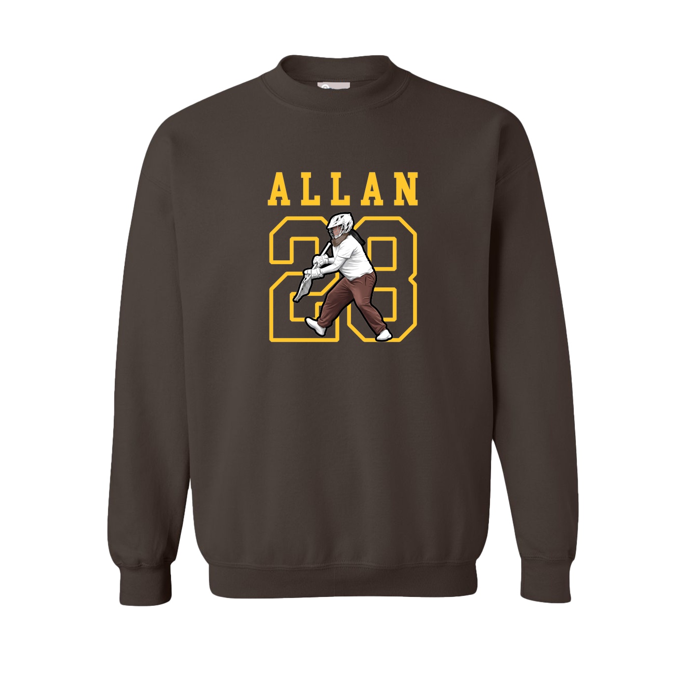 Fleece Crew — Shirsey in Brown