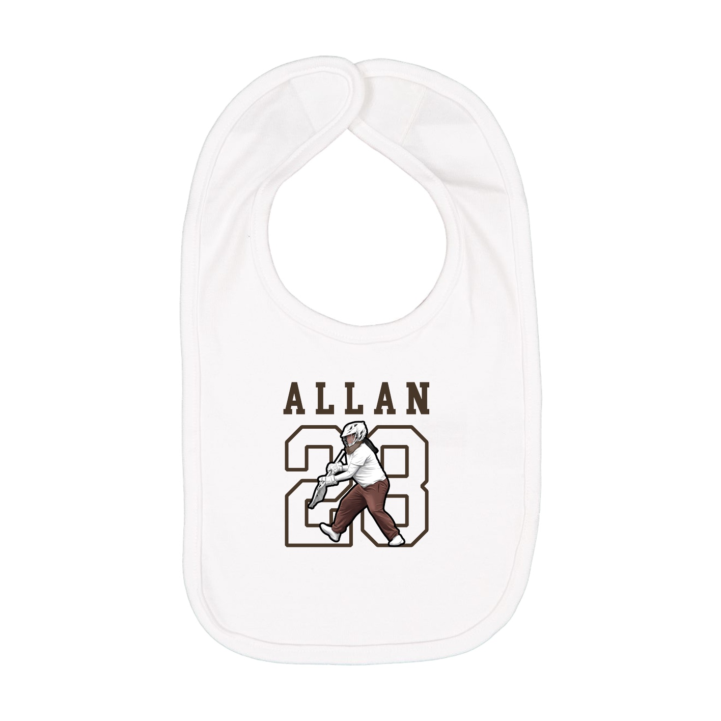Infant Bib — Shirsey in White