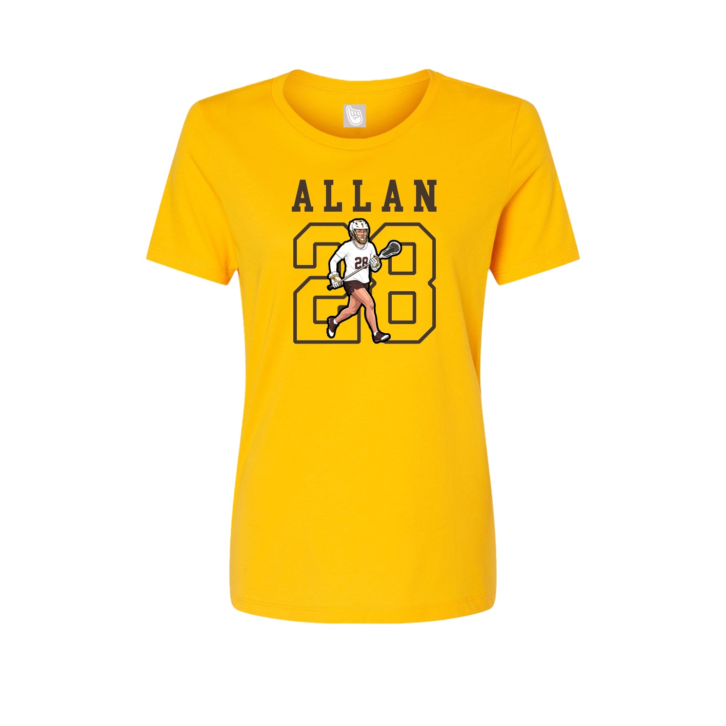 Fitted Women's Tee — Shirsey in Gold