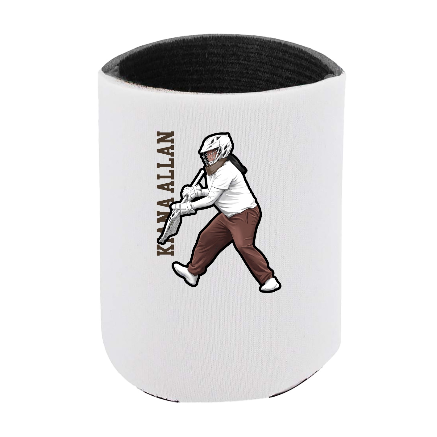 Can Holder — Name Vertical in White