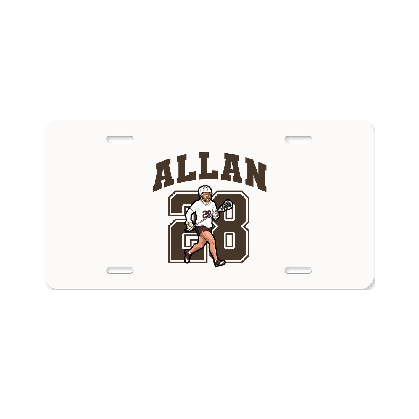 License Plate — Number in Classic