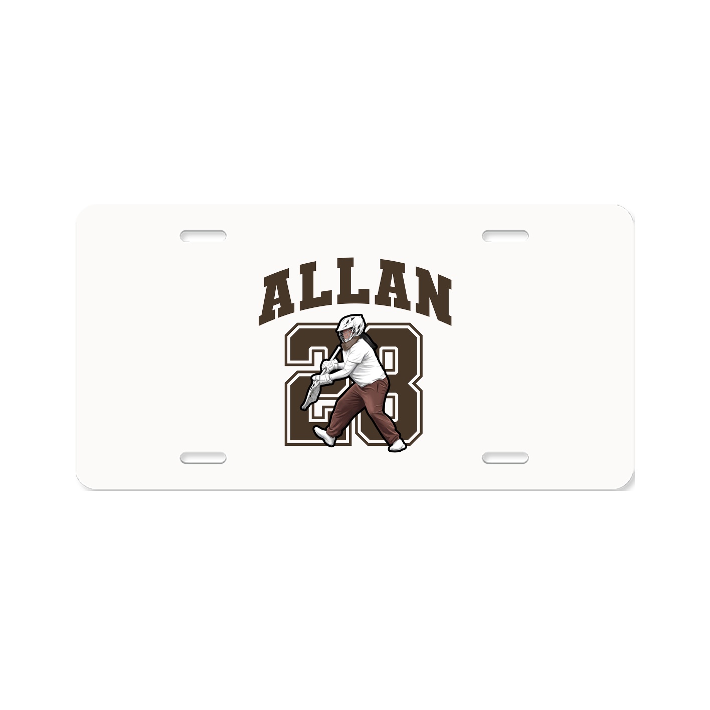 License Plate — Number in Classic