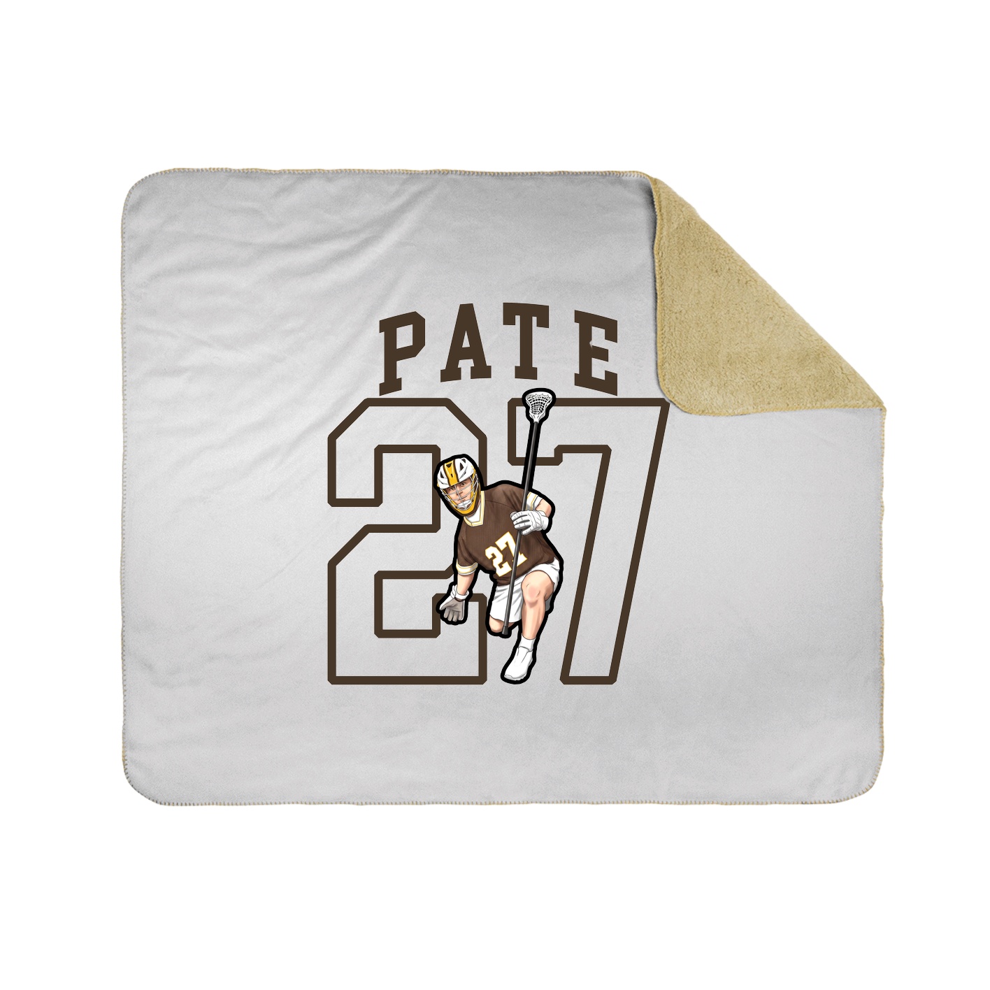 50x60 Sherpa Lined Throw Blanket