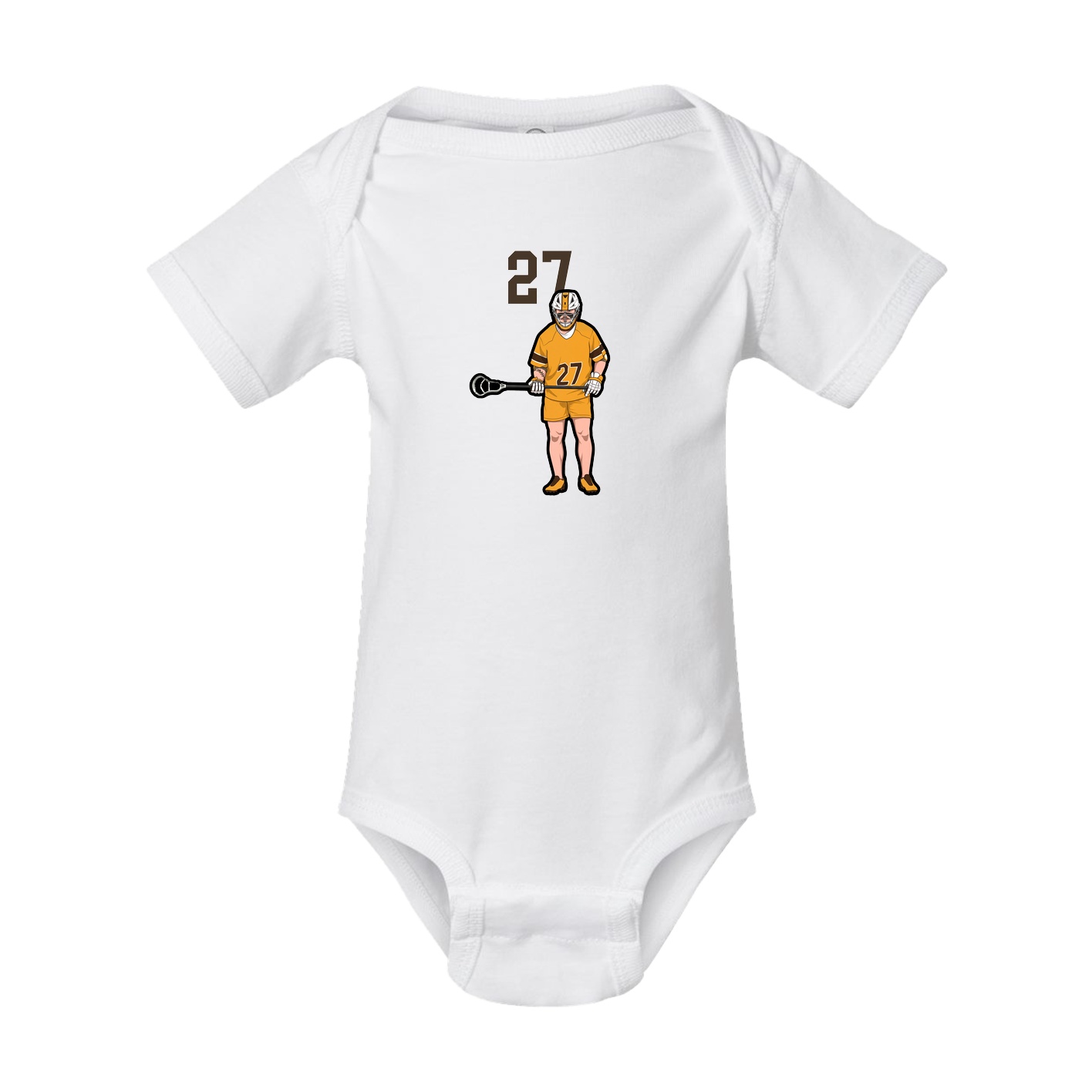 Baby Onesie — Number Top in White