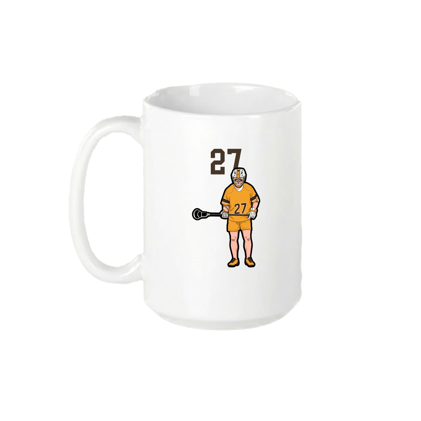 15oz Coffee Mug — Number Top in White