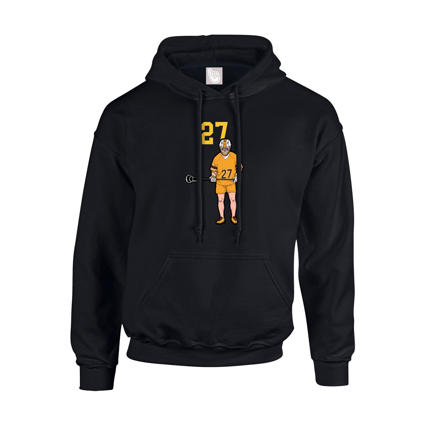 Youth Hoodie — Number Top in Black