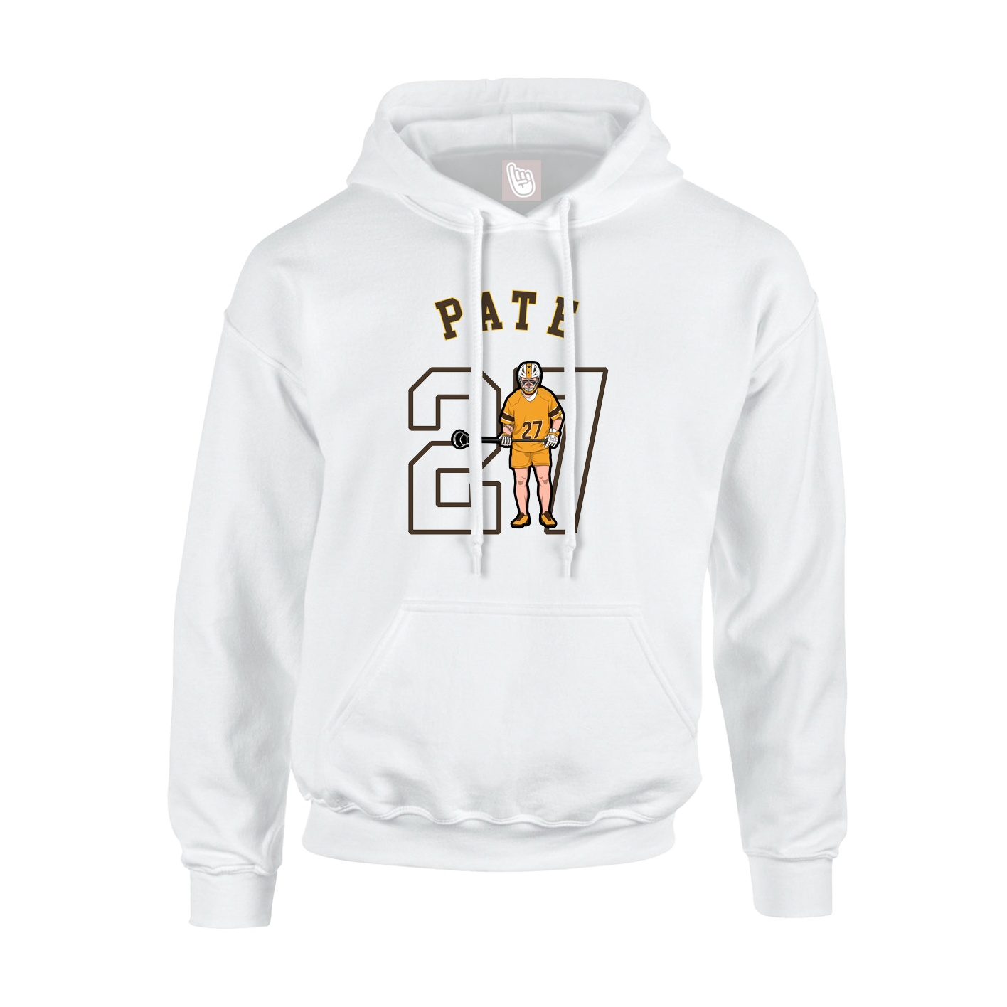 Youth Hoodie — Shirsey Arch in White