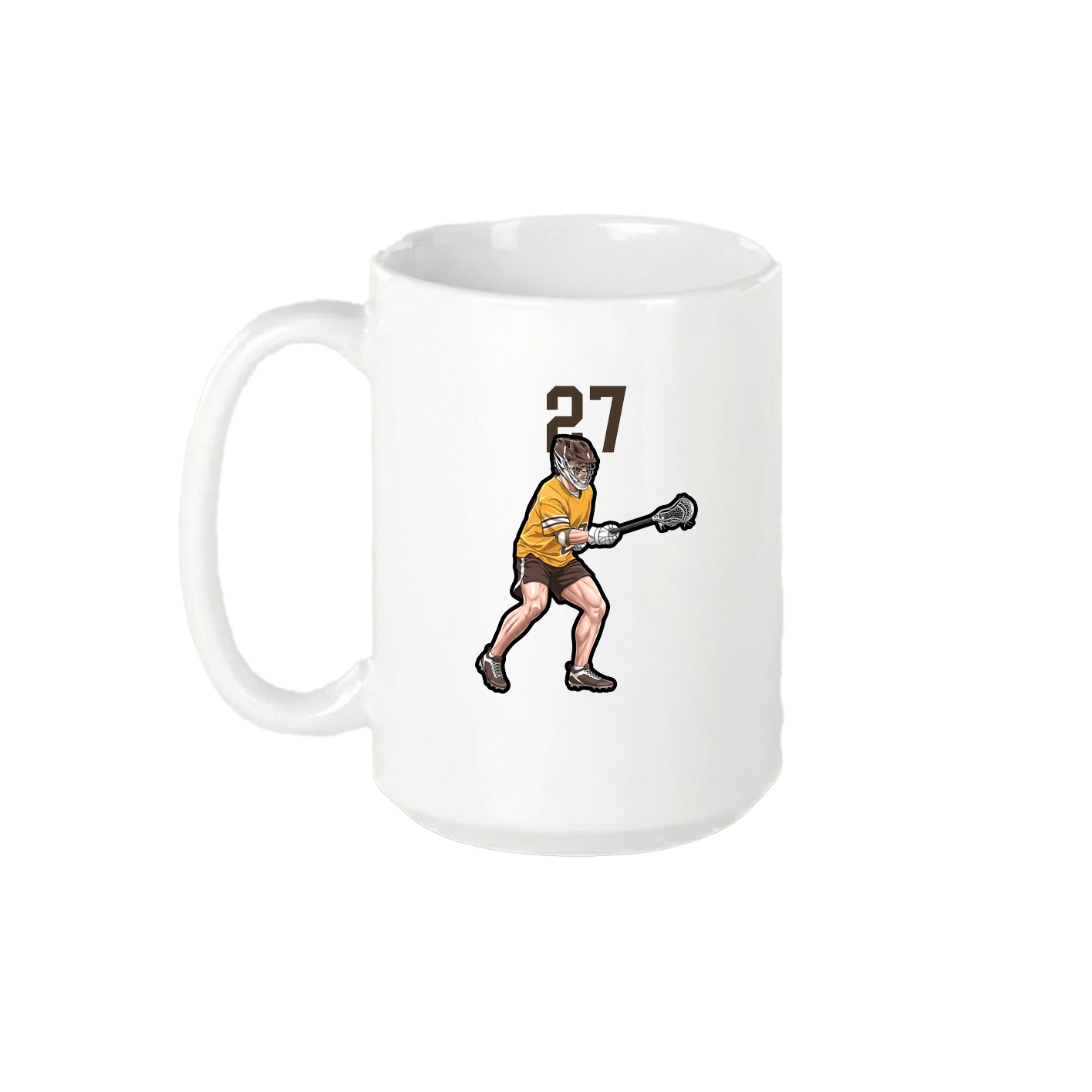15oz Coffee Mug — Number Top in White