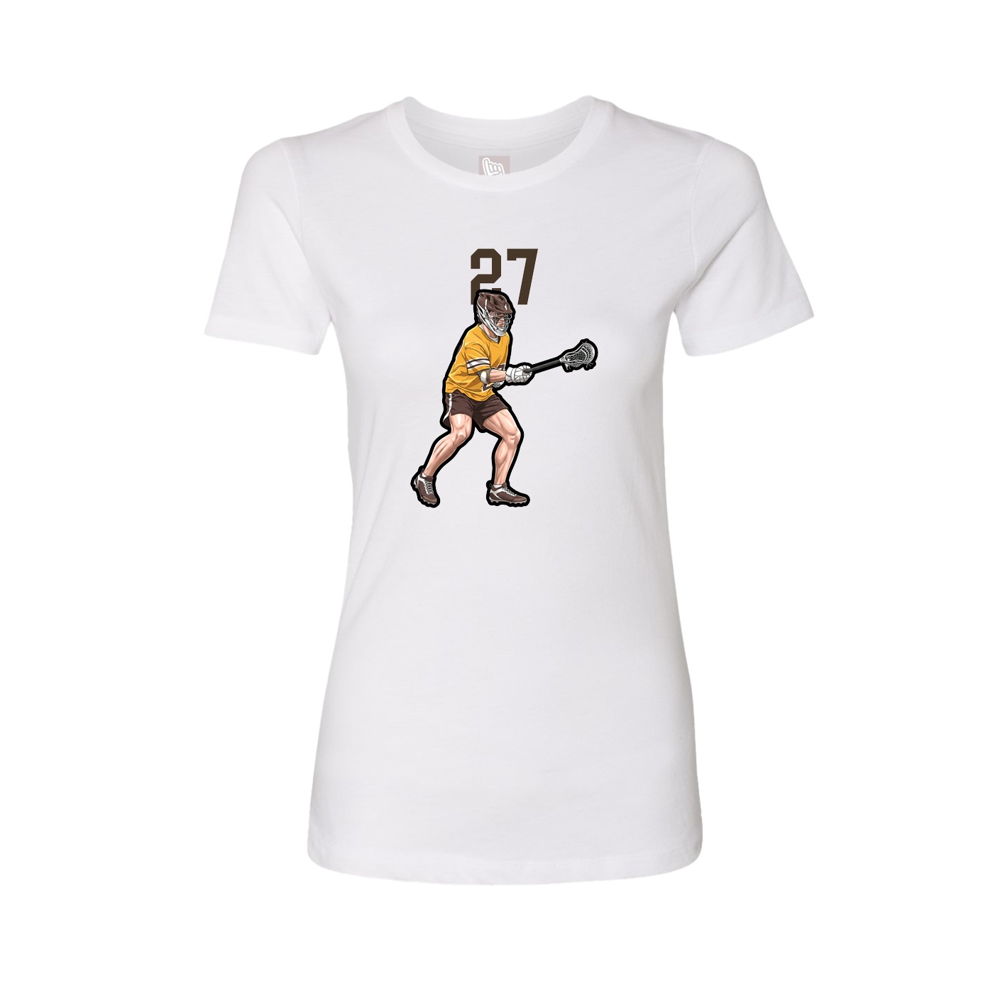 Womens Tee — Number Top in White