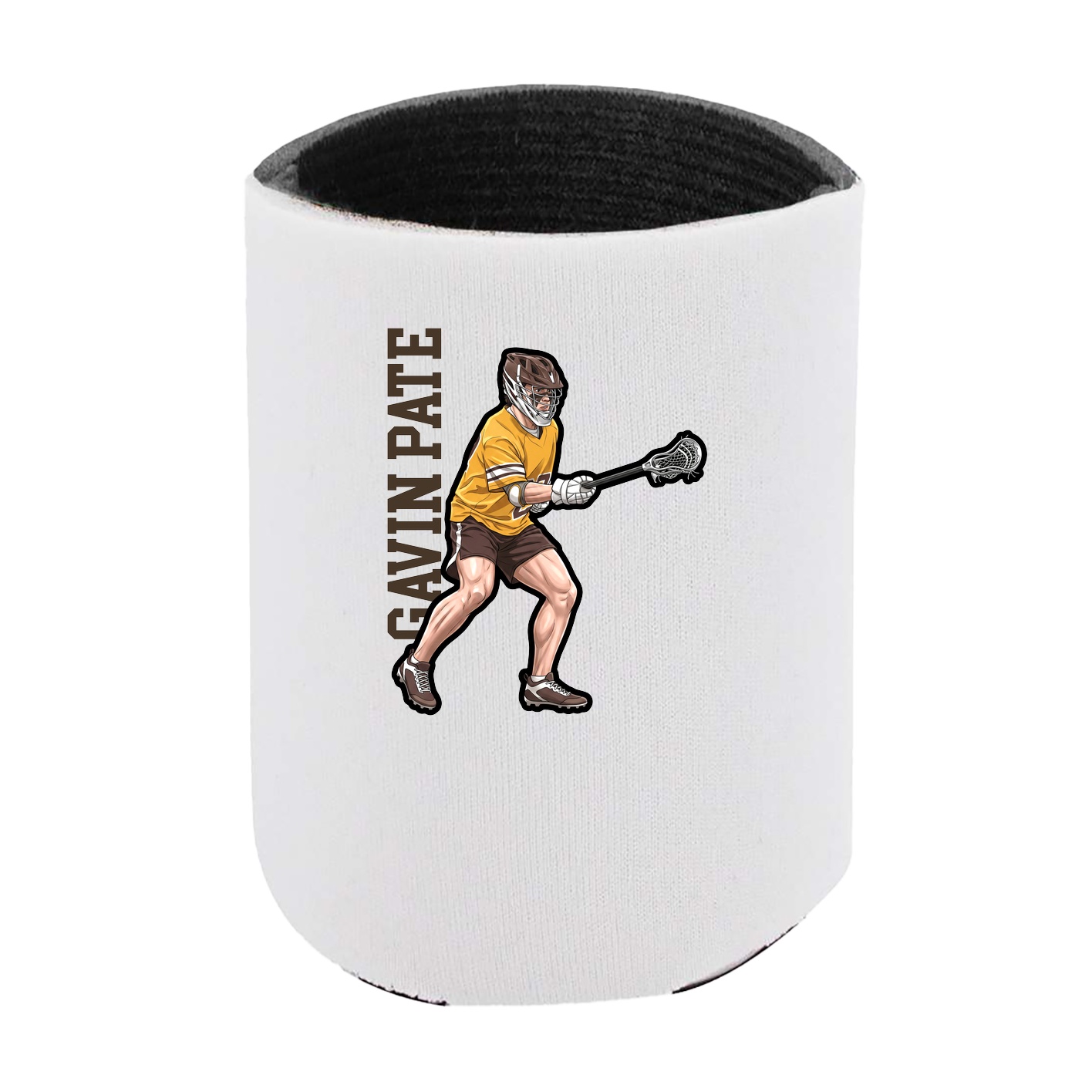 Can Holder — Name Vertical in White