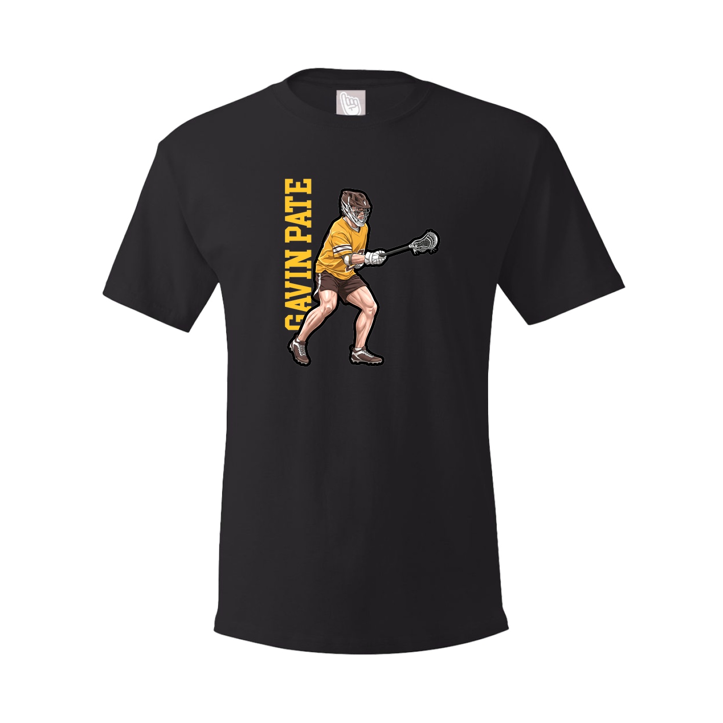 Tee — Name Vertical in Black