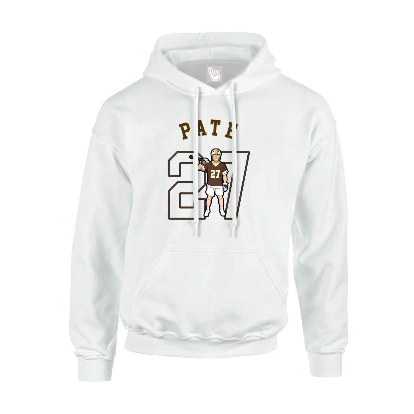 Youth Hoodie — Shirsey Arch in White
