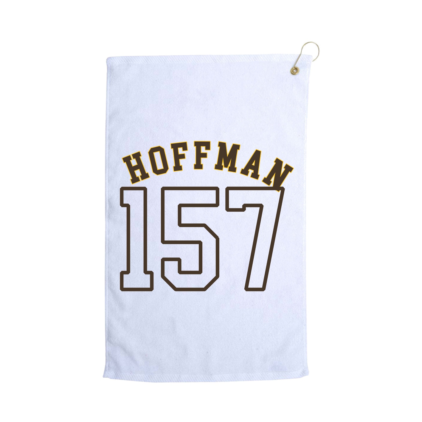 Golf Towel — Shirsey Arch in White