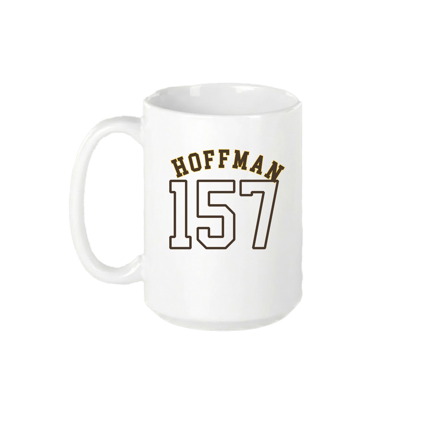 15oz Coffee Mug — Shirsey Arch in White