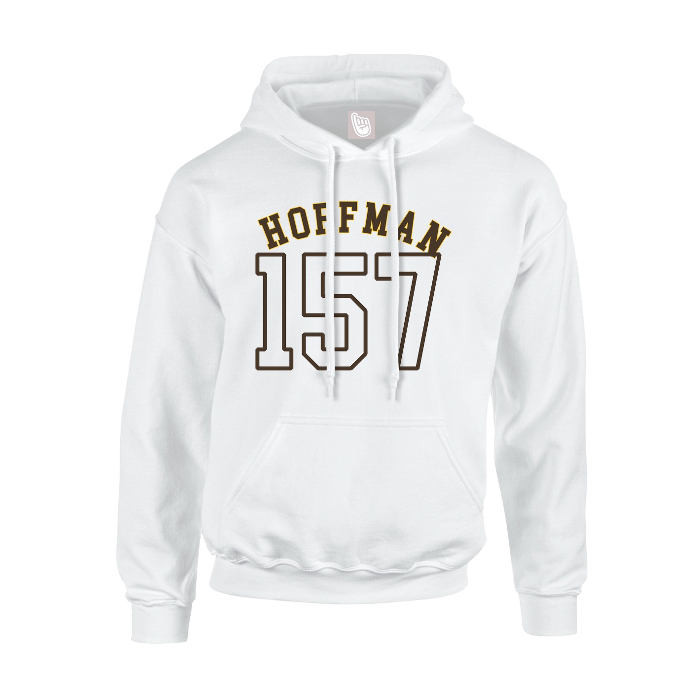 Hoodie — Shirsey Arch in White