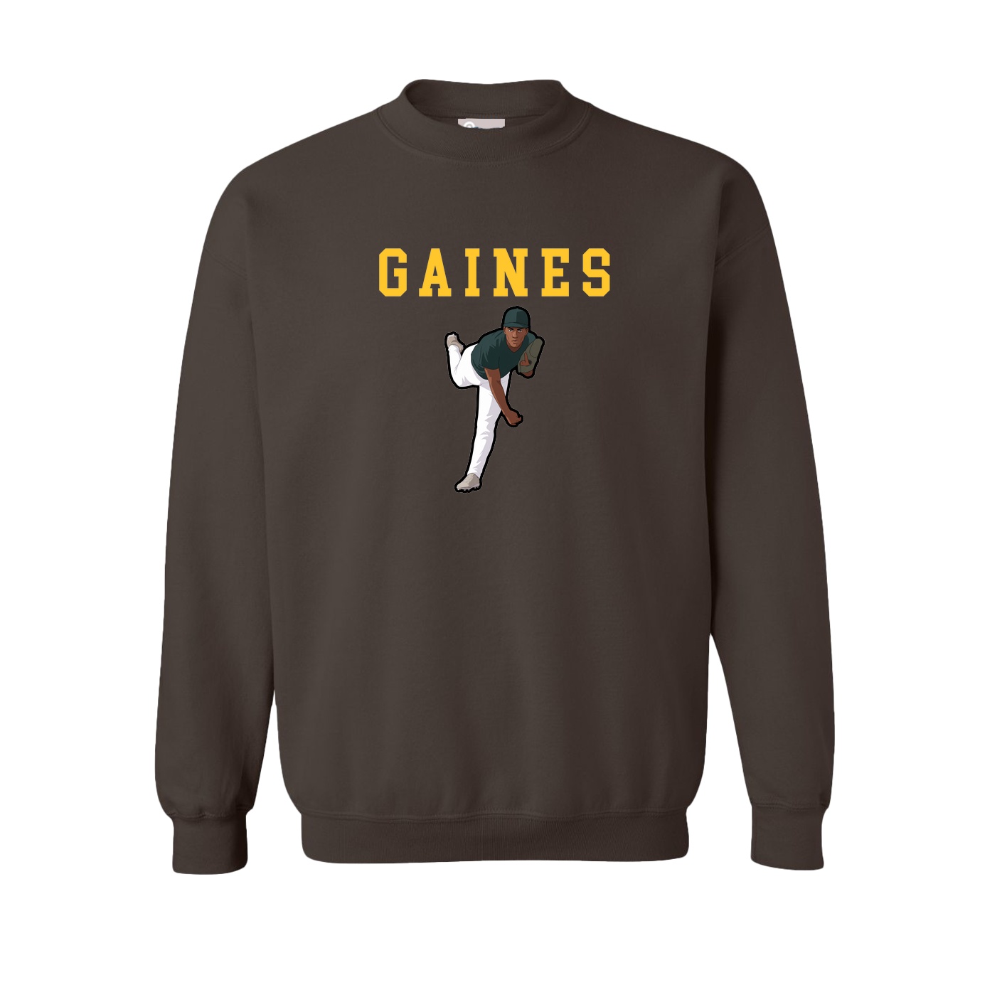 Fleece Crew — Shirsey in Brown