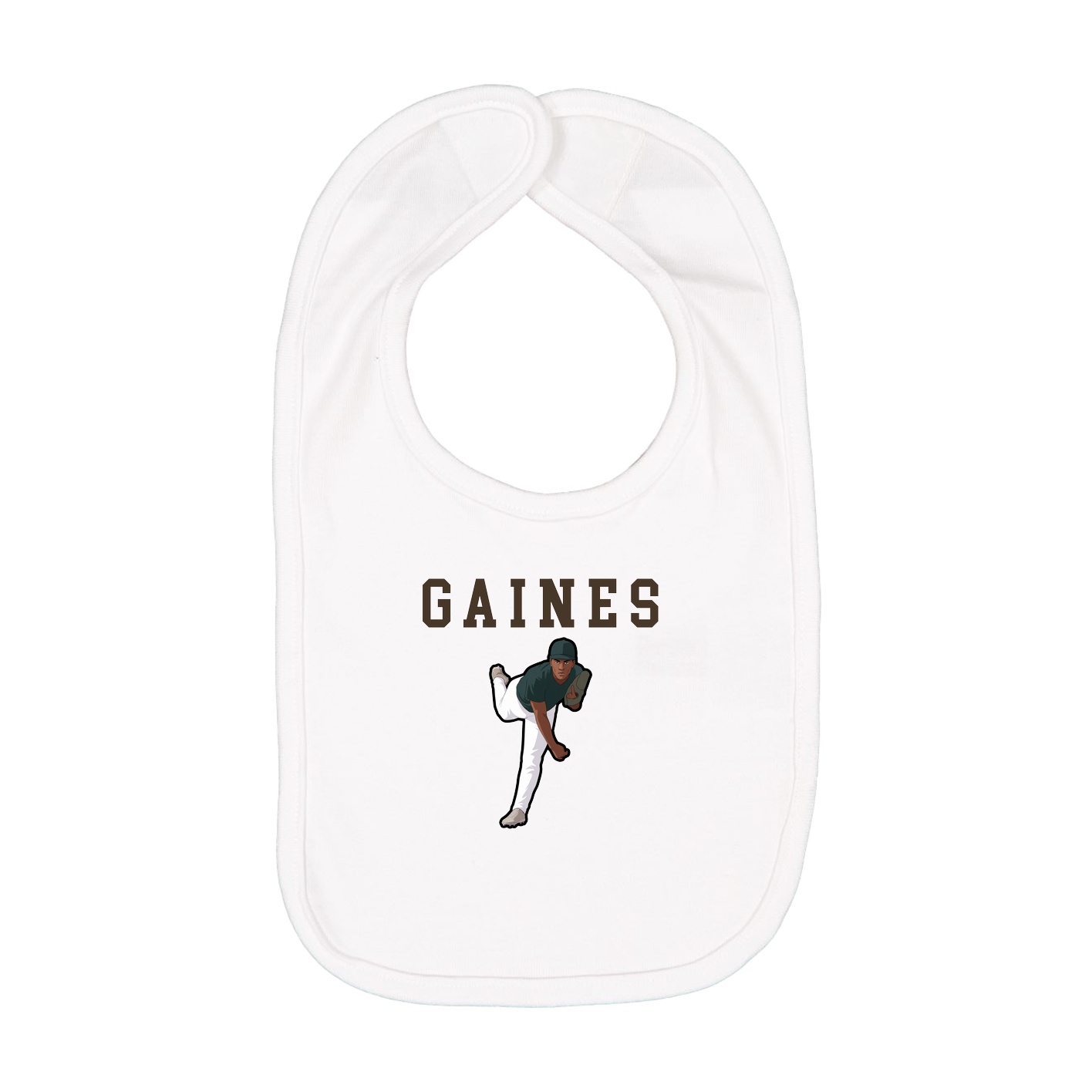 Infant Bib — Shirsey in White