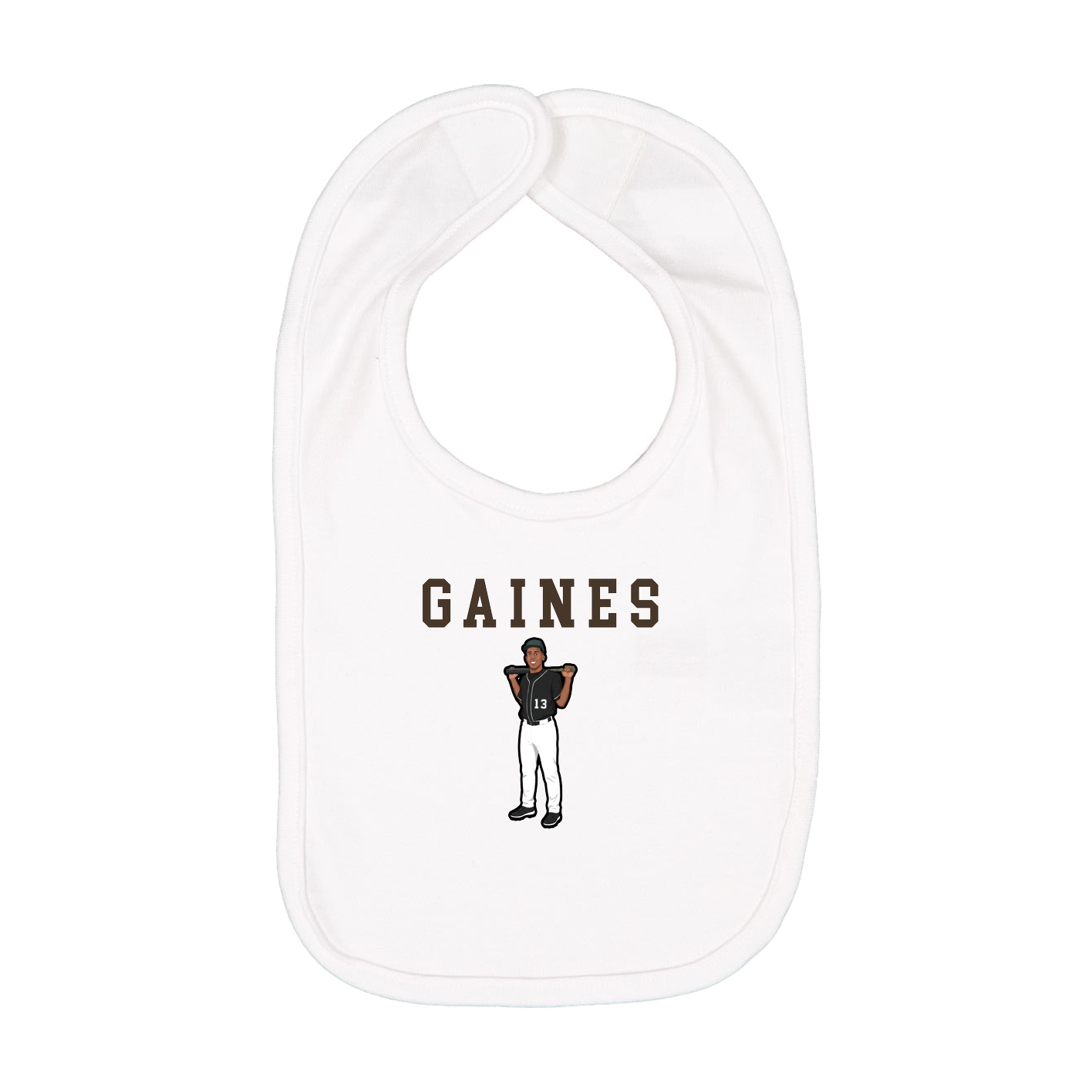 Infant Bib — Shirsey in White