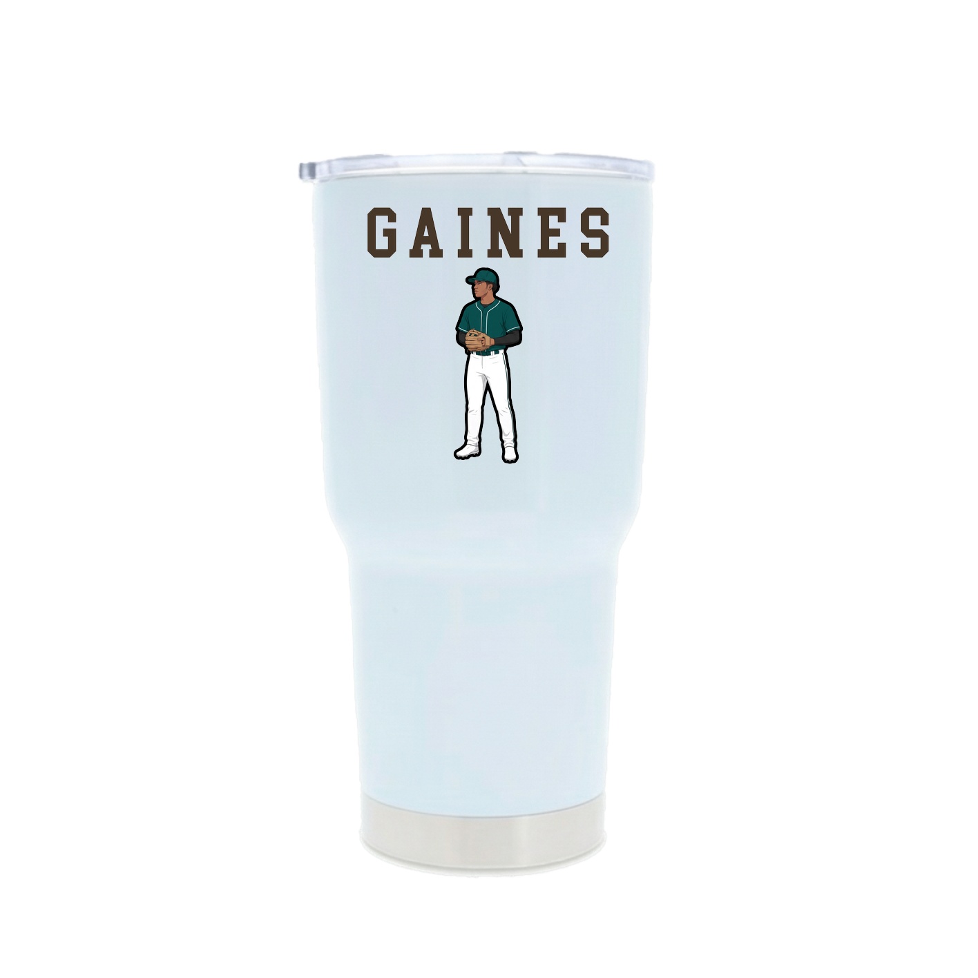 30oz Stainless Steel Tumbler — Shirsey in White