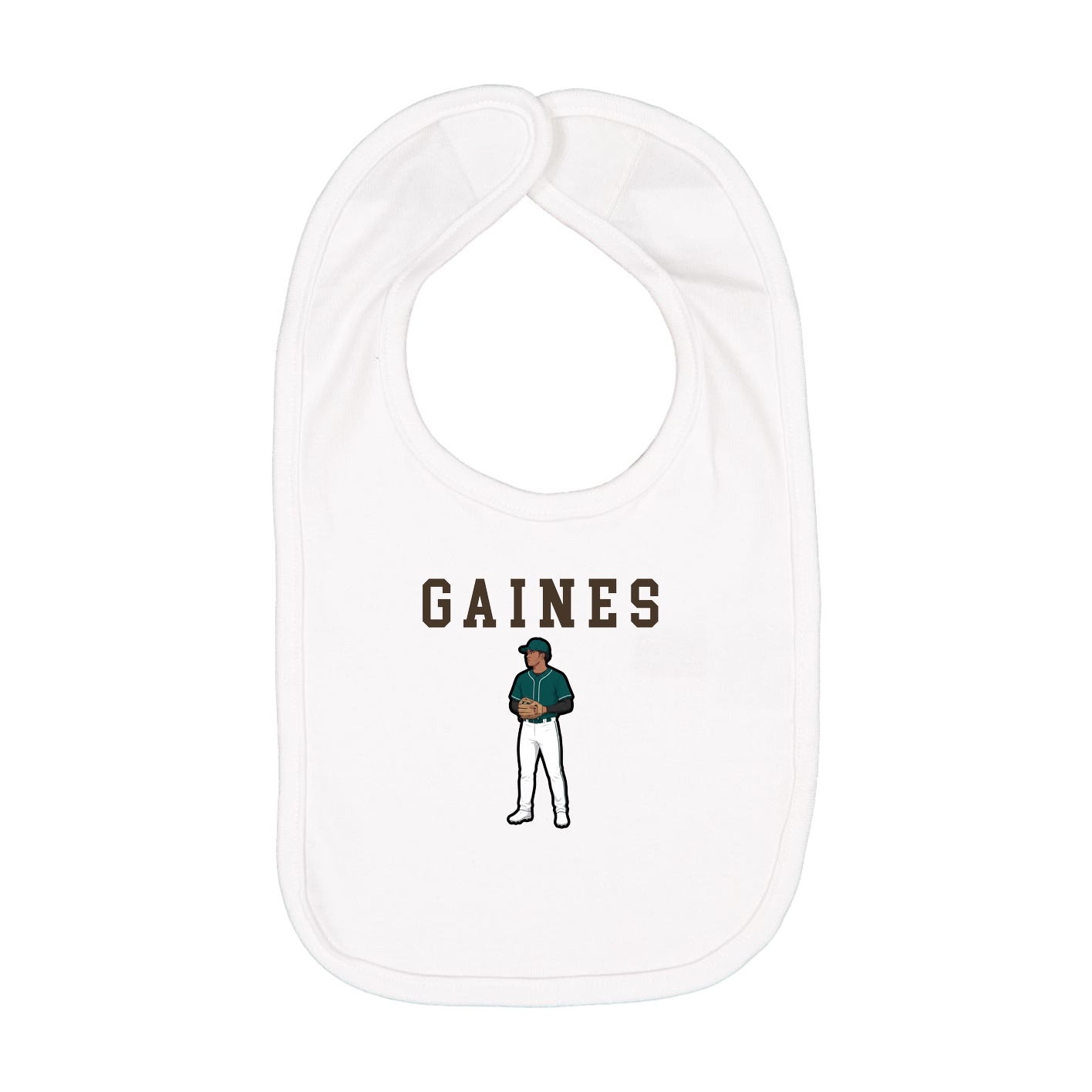 Infant Bib — Shirsey in White