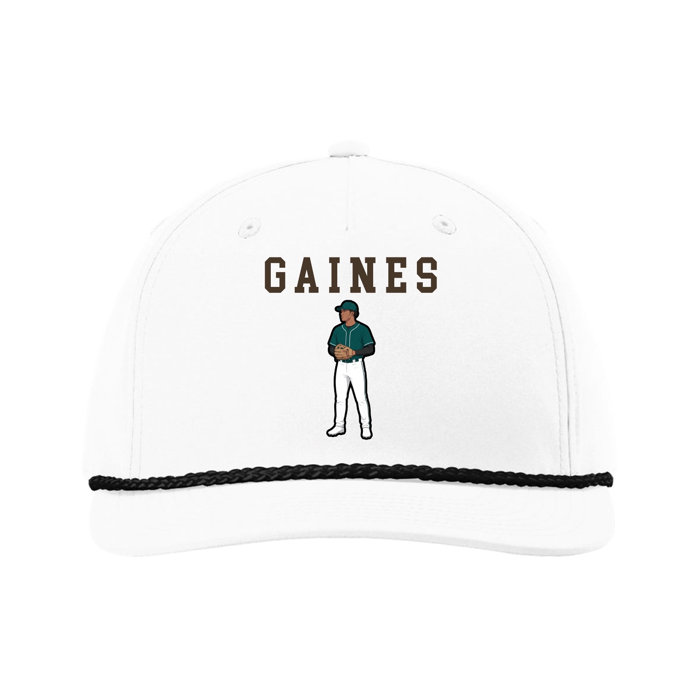 Five-Panel Classic Rope Cap — Shirsey in White