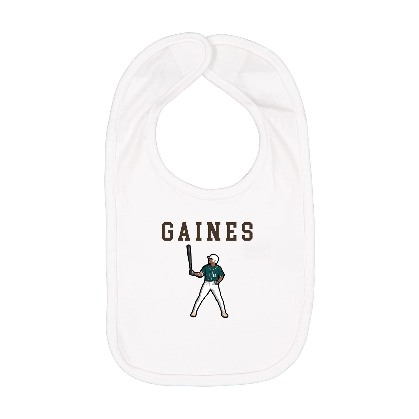 Infant Bib — Shirsey in White