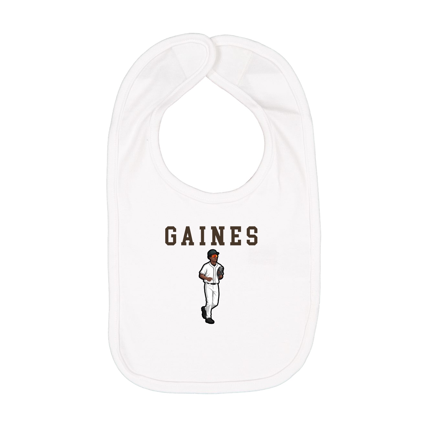 Infant Bib — Shirsey in White
